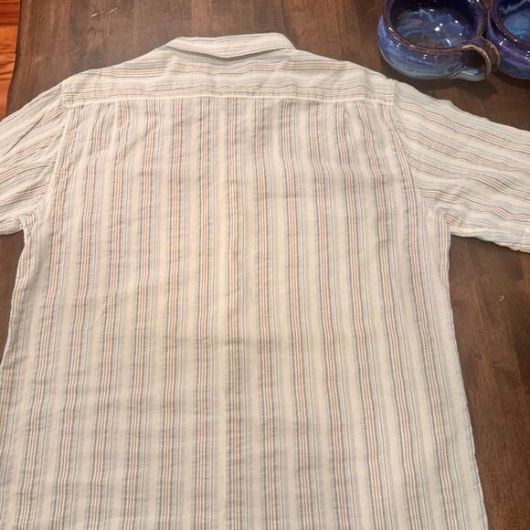 Ezekiel Striped Cotton Button Down Shirt XL | Surf Skater Style | Lightweight - Picture 3 of 7